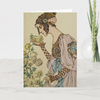 Tarjeta Art Nouveau