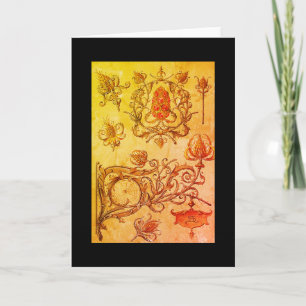 Tarjeta Art nouveau fall sconce spiderweb anton seder art