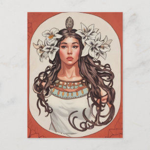 Tarjeta Art Nouveau La Princesse Lointaine