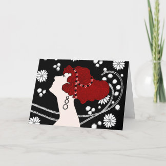 Tarjeta Art Nouveau Notecard