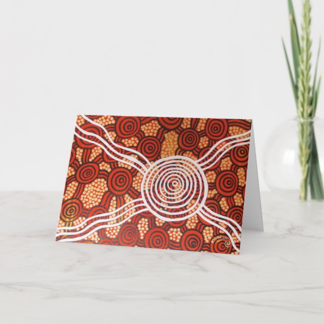 Tarjeta Arte aborigen Corroboro II (Anverso)