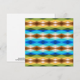 Tarjeta Arte abstracto de color kaleidoscopio de playa tro