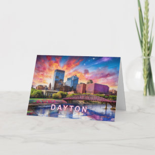 Tarjeta Arte abstracto de Dayton