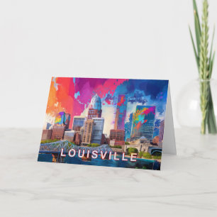 Tarjeta Arte abstracto de Louisville