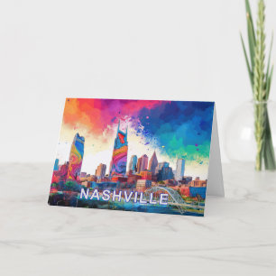 Tarjeta Arte abstracto de Nashville
