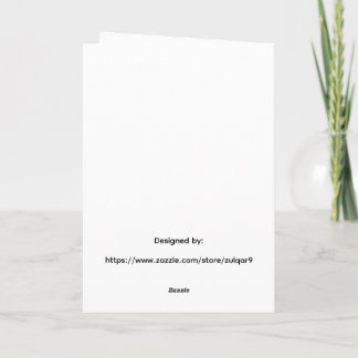 Tarjeta Arte abstracto de puesta de sol de ZMJ