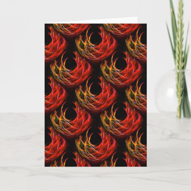 Tarjeta Arte abstracto moderno boho elegante patrón #503 (Anverso)