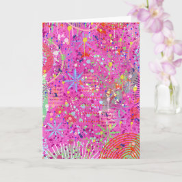 Tarjeta Arte abstracto: Sueños de verano