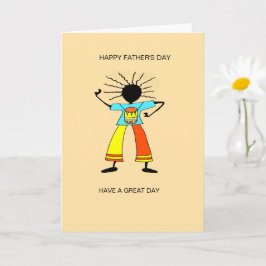 Tarjeta Arte africano, Día del Padre Maestro Drummer