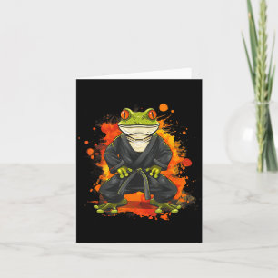 Tarjeta Arte Animal Sapo Jiu-Jitsu Taekwondo Kickboxing