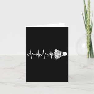 Tarjeta Arte Badminton Para Hombres Mujeres Badminton Love