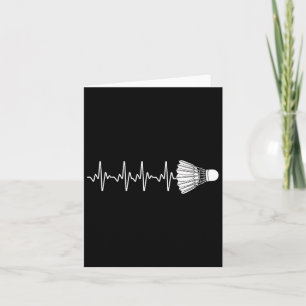 Tarjeta Arte Badminton Para Hombres Mujeres Badminton Love