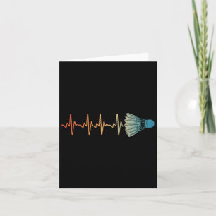 Tarjeta Arte Badminton Para Hombres Mujeres Badminton Love