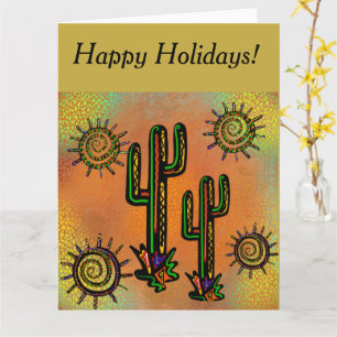 TARJETA ARTE CACTUS DEL SUROESTE