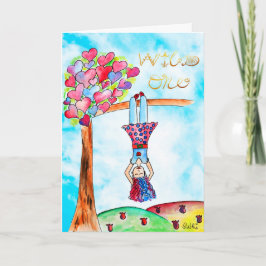 Tarjeta Arte caprichoso de foto Cumpleaños niña Boho dorad