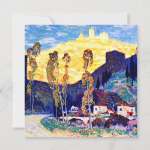 Tarjeta Arte Clarence Gagnon, noche, Siena
