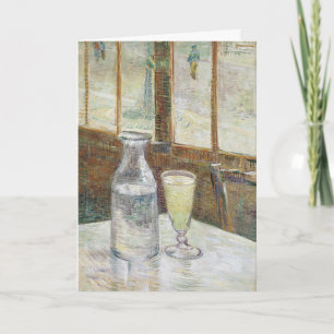 Tarjeta Arte Clásico de Van Gogh Café de París Absenta
