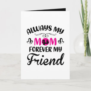 Tarjeta Arte con palabras de amiga mamá linda agregar text