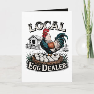 Tarjeta Arte con palabras divertidas de un vendedor local 