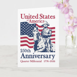 Tarjeta Arte Conmemorativo del 250 Aniversario de los Esta