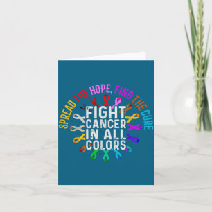 Tarjeta Arte contra el cáncer de todos los colores