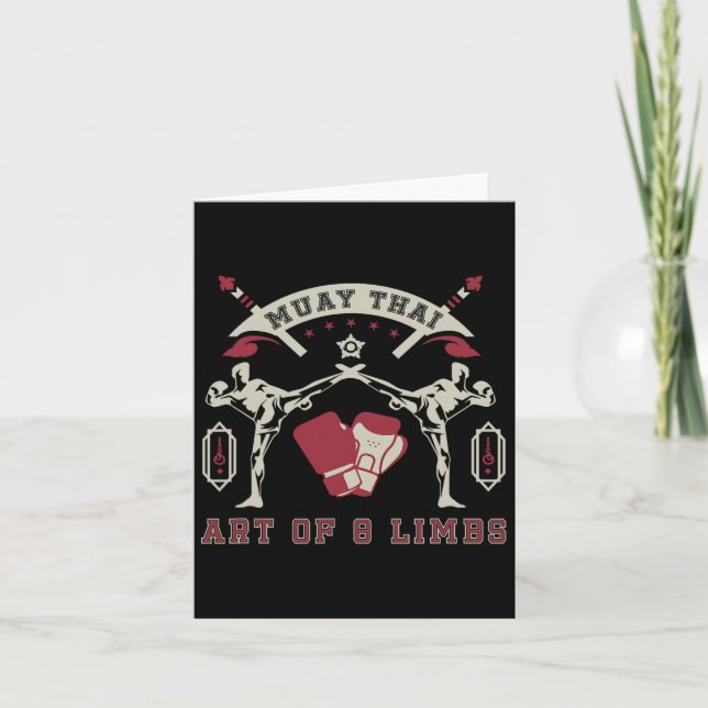 Tarjeta Arte De 8 Límites Muay Thai (Anverso)