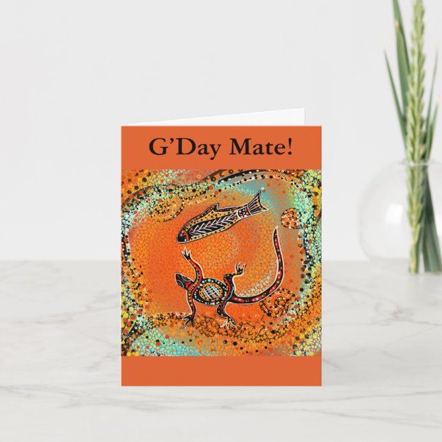 TARJETA ARTE DE AUSTRALIA             (Anverso)