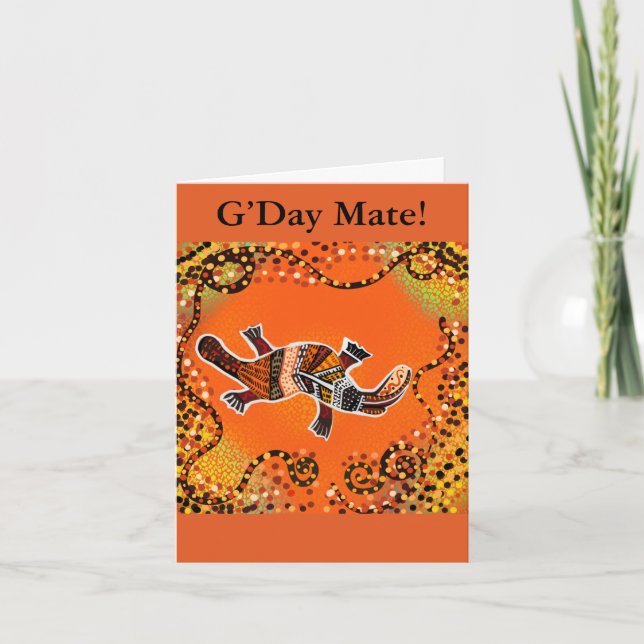 TARJETA ARTE DE AUSTRALIA                 (Anverso)