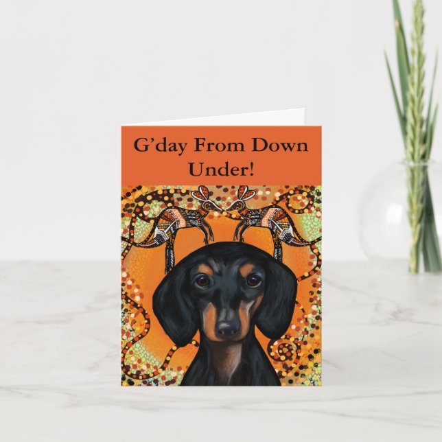 TARJETA ARTE DE AUSTRALIA            (Anverso)