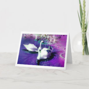 Tarjeta Arte de ave espíritus de cisne