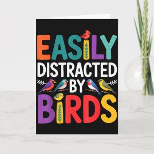 Tarjeta Arte de aves para hombres mujeres niño observación