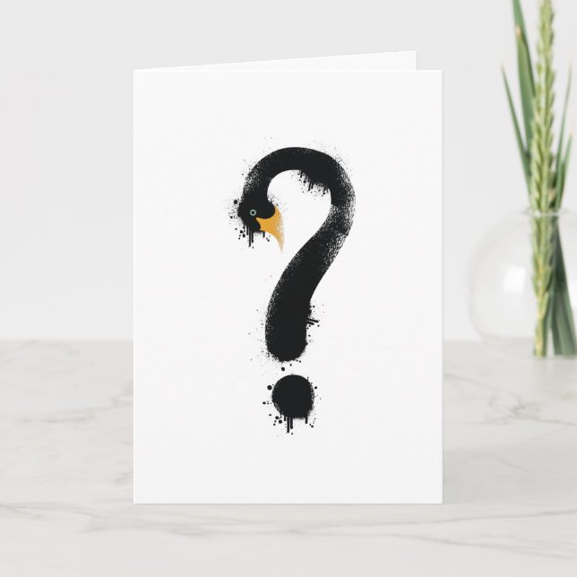 Tarjeta Arte de cisne negro (Anverso)