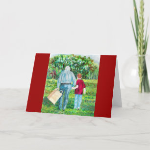 Tarjeta Arte de dibujo del Día del Padre