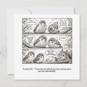Tarjeta Arte de dibujos animados de Proverbios de las Escr