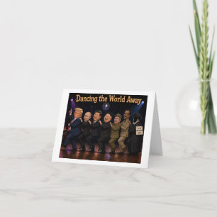 Tarjeta Arte de dibujos animados políticos divertidos