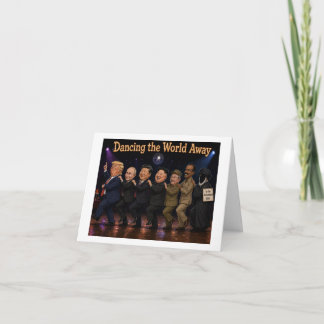 Tarjeta Arte de dibujos animados políticos divertidos