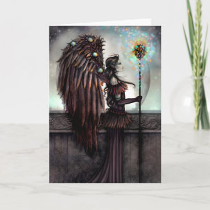Tarjeta Arte de fantasía de hadas astrales góticas Nebulin