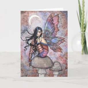 Tarjeta Arte de fantasía de la hada Isobel la introvertida