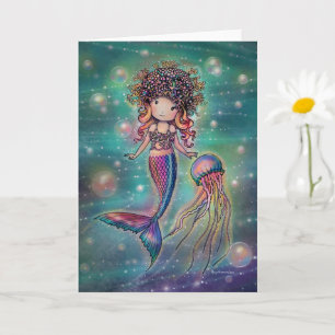Tarjeta Arte de fantasía mágica del mar por Molly Harrison