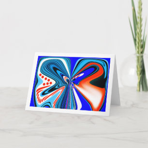 Tarjeta Arte de flores de fantasía