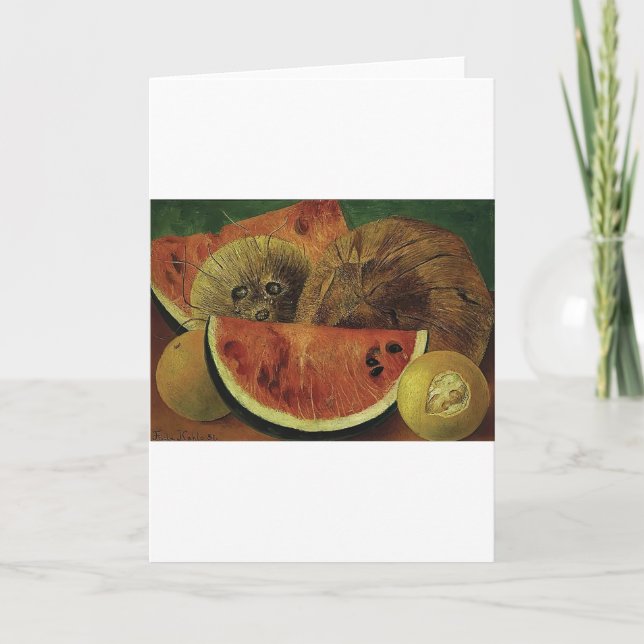 Tarjeta arte de Frida Kahlo (Anverso)