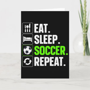 Tarjeta Arte de fútbol genial para hombres, mujeres y niño