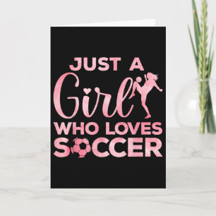 Tarjeta Arte de fútbol genial para mujeres adolescentes po