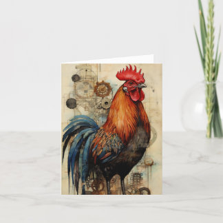 Tarjeta Arte de gallo de pollo