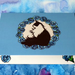 Tarjeta Arte de Gato Esmoquin de Primavera
