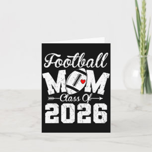 Tarjeta Arte de graduación para la clase de mamá de fútbol
