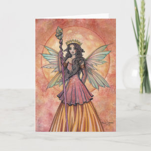 Tarjeta Arte de hadas de fantasía de Luna Ámbar por Molly