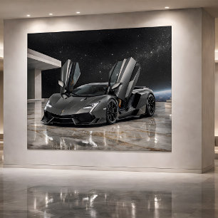 Tarjeta Arte de Hipercoche Futurista de Lujo