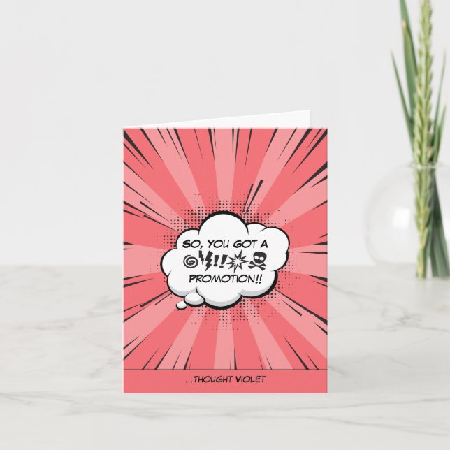 Tarjeta Arte de historietas personalizado (Anverso)