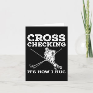 Tarjeta Arte De Hockey Sobre Hielo Divertido Para Hombres
